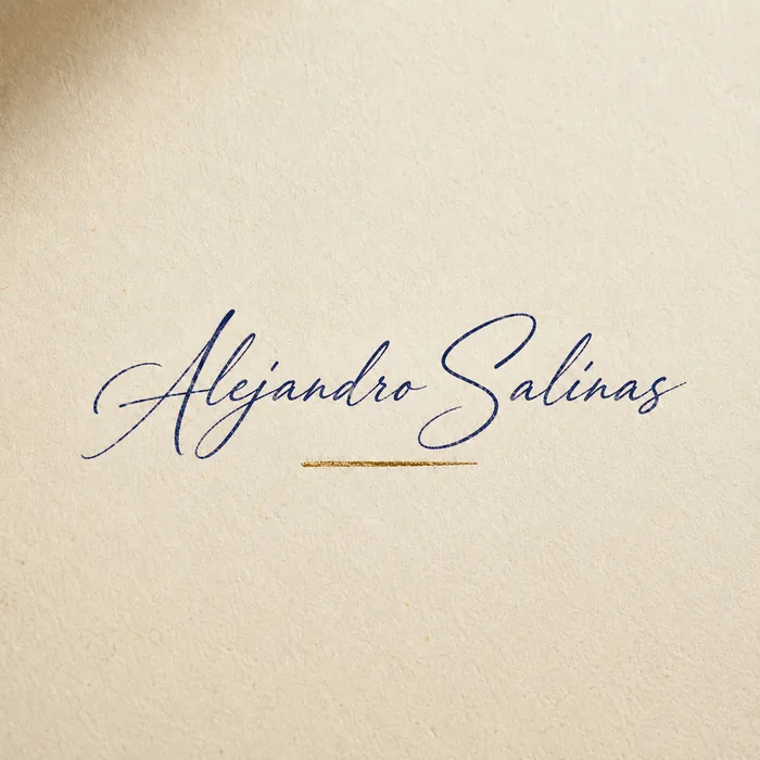 Firma de Alejandro Salinas